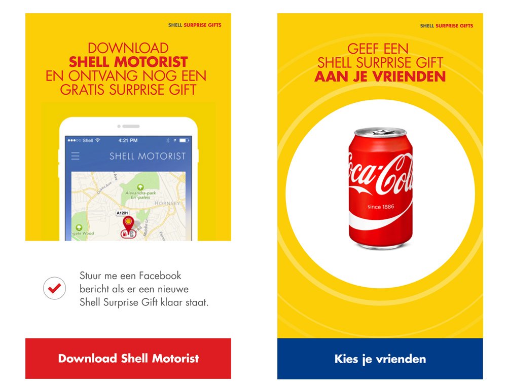 Shell Nederland – Surprise Gifts App